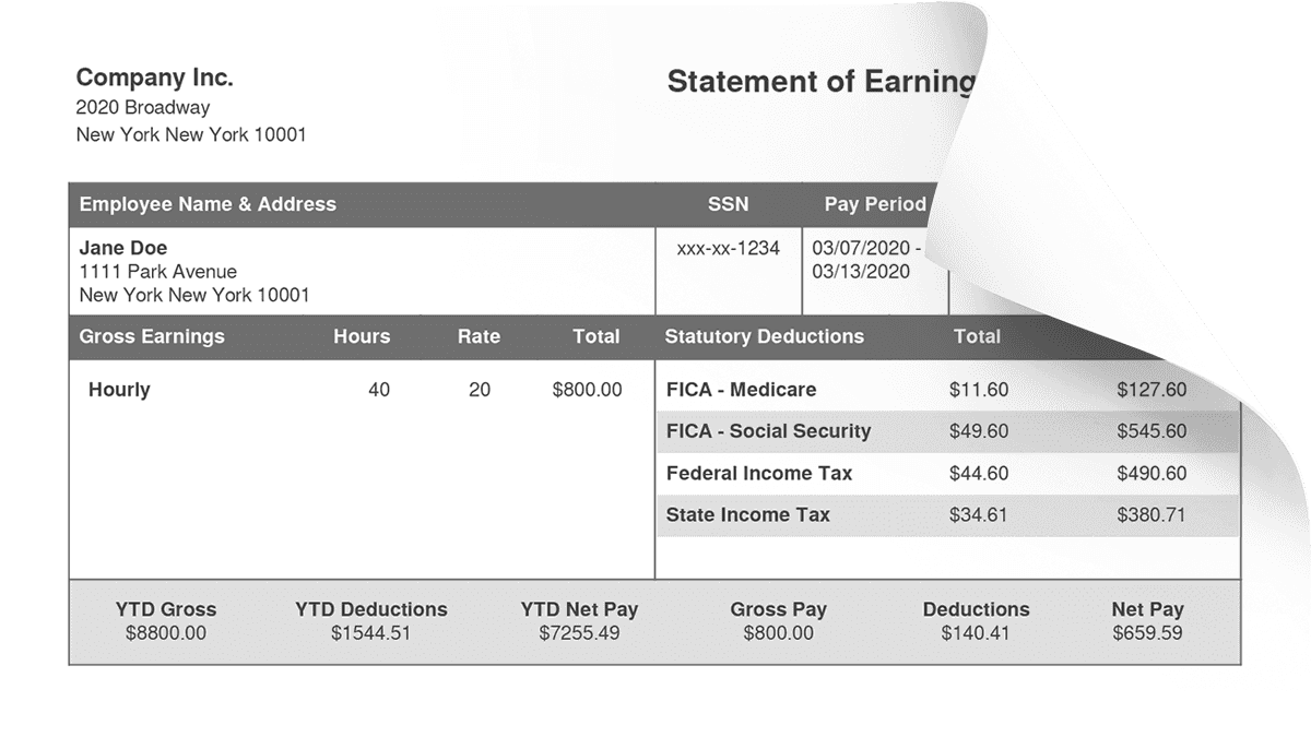 Employee Paystub